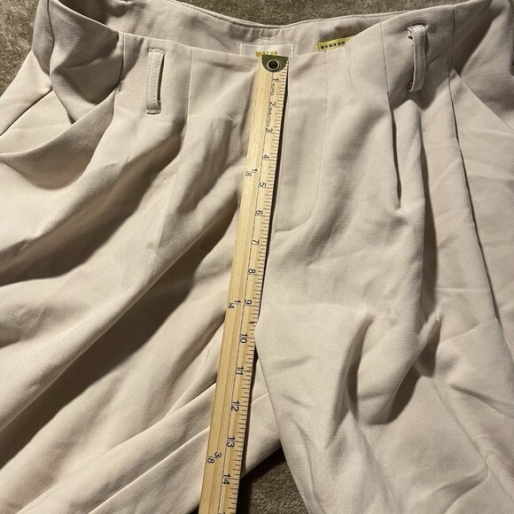 Maeve Anthropologie Pants Womens 10 Super Wide Leg Beige Capri High Rise Modest - Picture 7 of 8